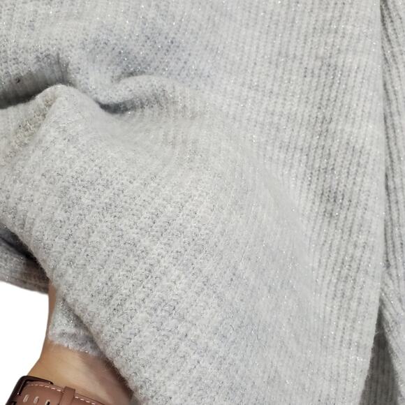 NWT Liz Claiborne | Sparkle Soft Knit Cozy V-Neck Sweater - Picture 7 of 13